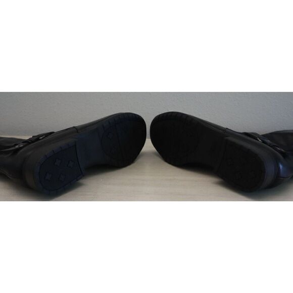 LifeStride 78834 Women's Sz 7W Black X-Anita Faux Leather Riding Boots $100 - Picture 3 of 10